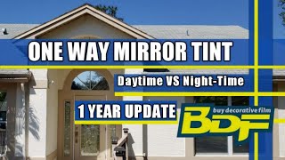 ONE-WAY MIRROR TINT Privacy 24/7 1 YEAR UPDATE