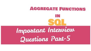 Aggregate Functions in SQL Server