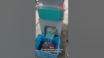 LS-180 shredder+ LX200 Copper granulator +LE 500 electrostatic separator