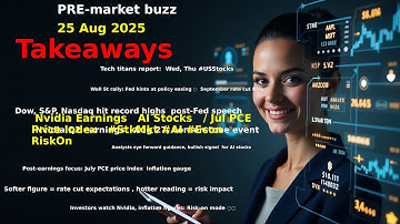 🚀 Nvidia Earnings ➕ AI Stocks 🚀 / Jul PCE Price Index 🚀 #StkMkt #AI #Econ 🚀 RiskOn