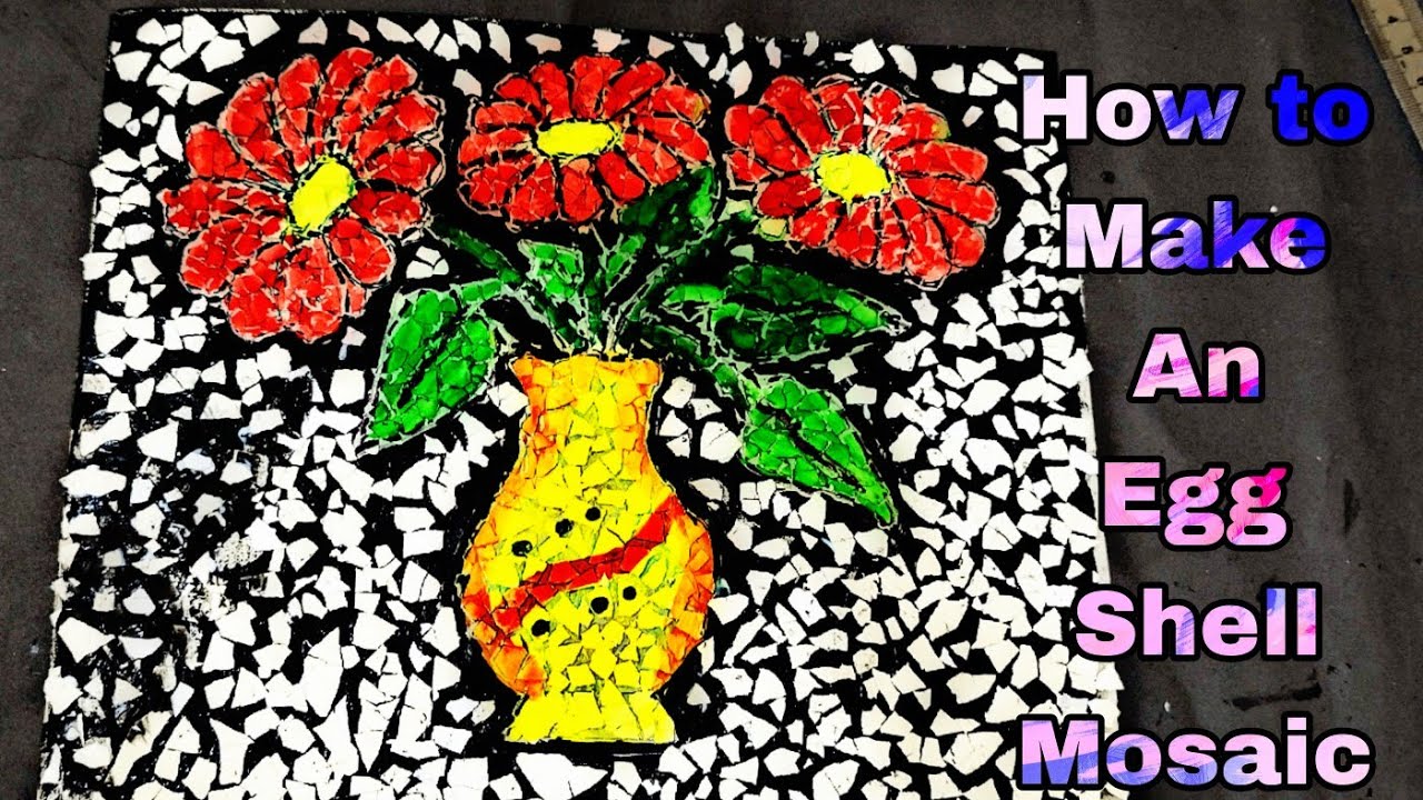 Eggshell Mosaic Art for Kids