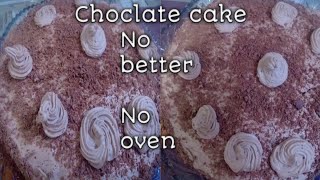 Choclate cake bnaye khod// No oven No better