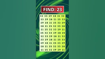 🔎 Can You Spot 23 Hidden Among Only 32s? | Hard Focus Challenge Quiz #shorts