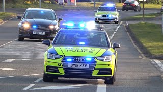 POLICE CHASE!! - EPIC AUDI &amp; Police cars responding to pursuit in Swansea!