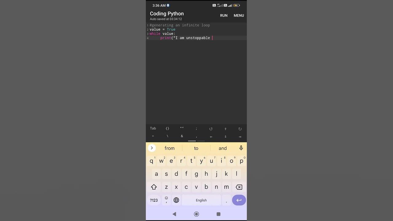 how to create an infinite loop in python||python's while loop|| - YouTube