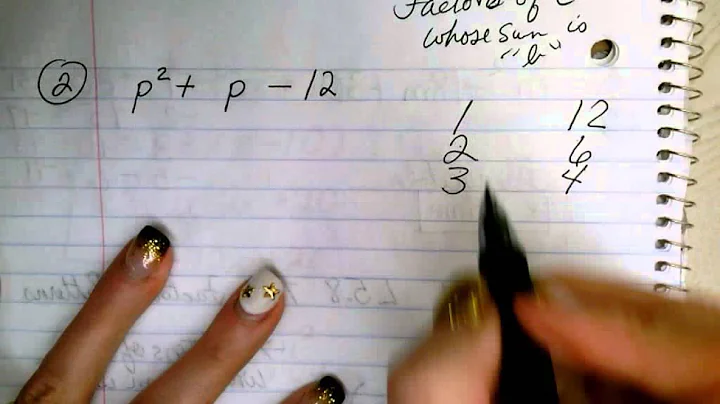 Algebra 1 L 5.8 More factoring patterns for trinomials
