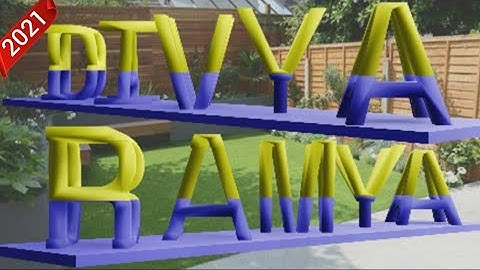 How to make Changing Dual Flip name - learn in 1 minute | India | 3d giftz