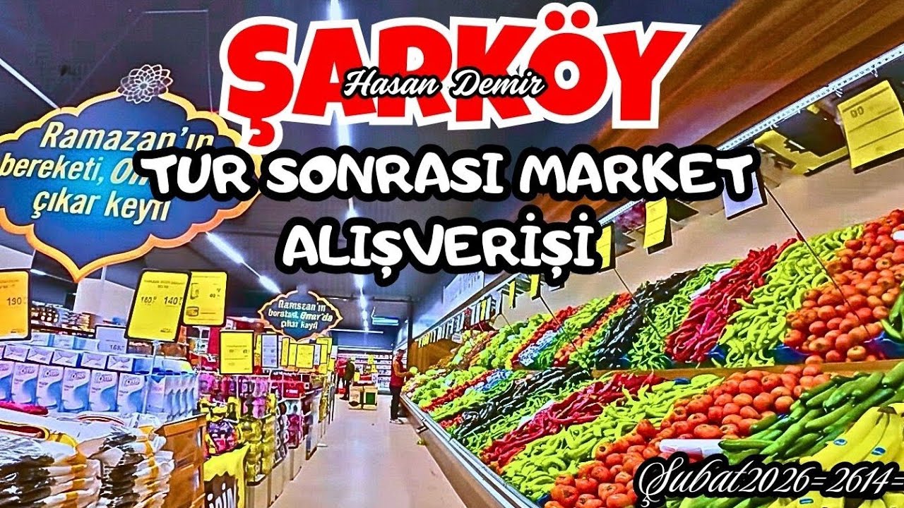 TURUMUZ BİTTİ HIZLICA MARKET ALIŞ VERİŞİMİZİDE YAPTIK ŞUBAT 2026 = 2614 =