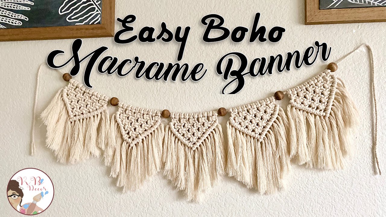 Macrame garland  DIY tutorial 