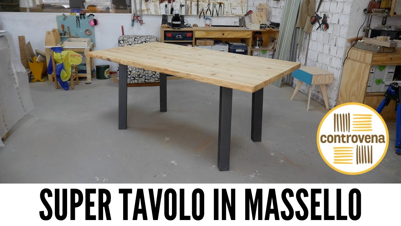 Come costruire un tavolo da pranzo in legno massiccio  Falegnameria, fai  da te e lavorazione legno 