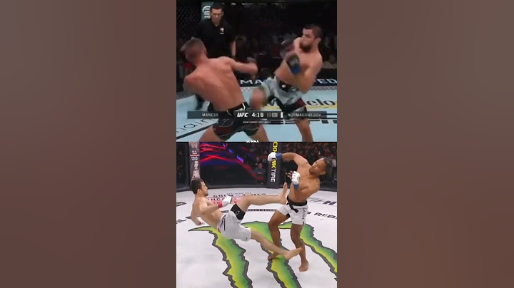 Usman and Umar nurmagomedov lands a perfect kick
