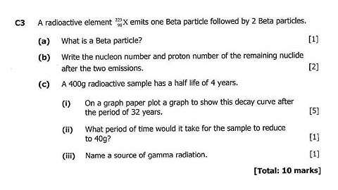 Radioactivity ECZ Graph Question P2 || Harrison J Zulu Tutor