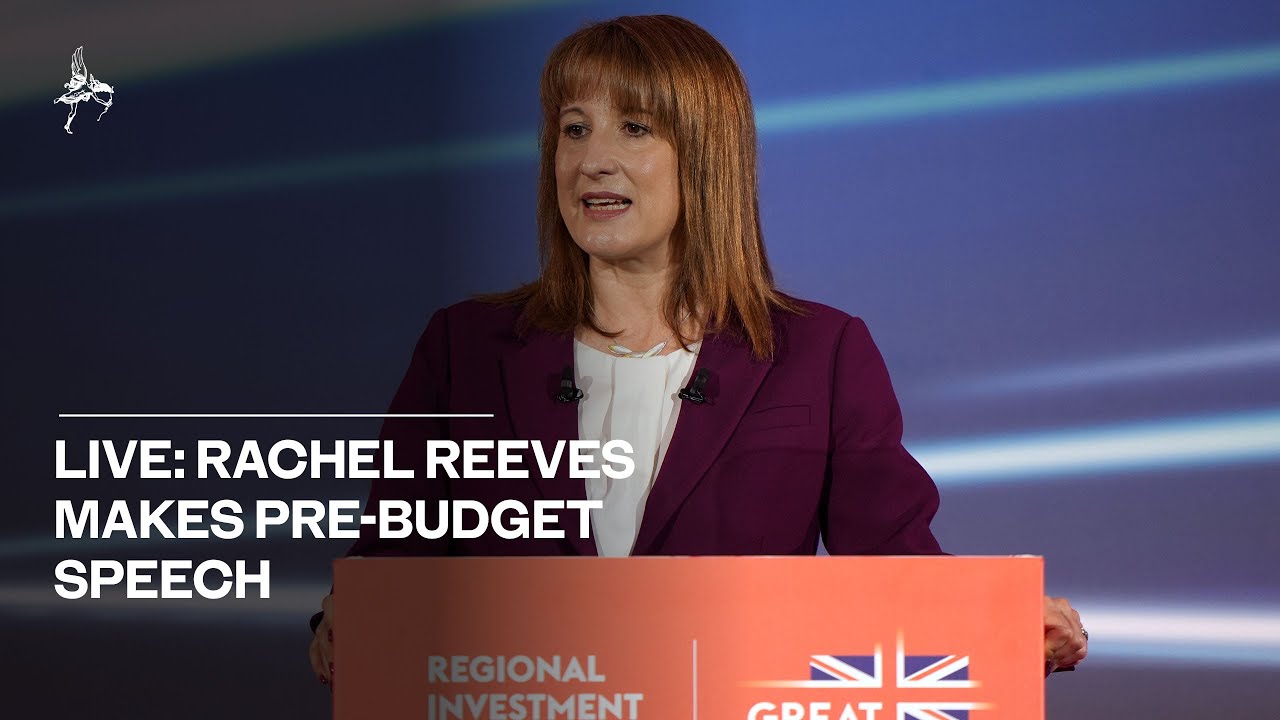 Watch again: Rachel Reeves braces Britain for hefty tax rises in pre-Budget speech Watch again: Rachel Reeves braces Britain for hefty tax rises in pre-Budget speech
