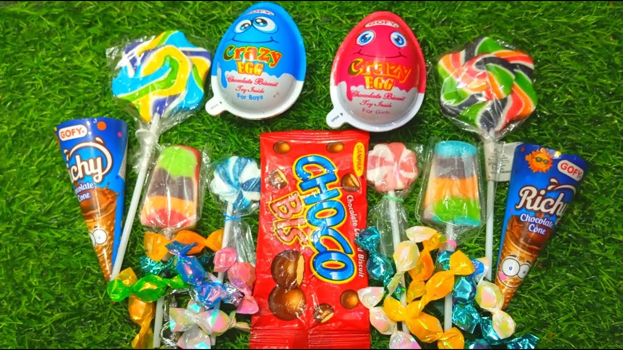 Asmr unboxing Chocolate egg /Asmr eating Chocolate lollipop /Choco Biss, Richy chocolate, unpacking