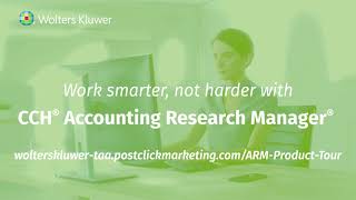CCH Accounting Research Manager -  10K Lookup Overview
