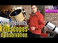 Les différents instruments d'observation