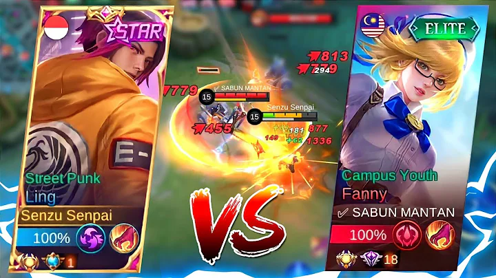 LING VS FANNY TikTok | WHO WILL WIN? HARD GAME GAMEPLAY LING MOBILE LEGENDS