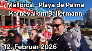 🌴Playa de Palma Kompakt - 🥳Tag & Nacht am Ballermann |♥️Mallorca VLOG 12. Februar 2026