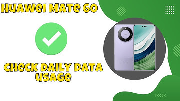 Huawei Mate 60 Check Wifi and Data Usage || Data usage setting || How to check daily data usage