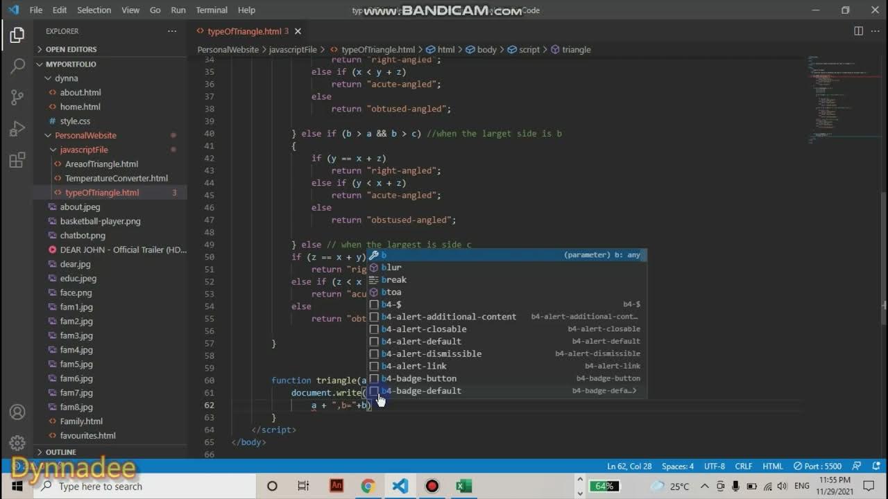 Javascript Program to Determine the Type of Triangle #css#html# ...