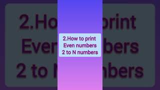 || How to print Even numbers from 2 to n numbers || In sololearn || codeboy. org ||