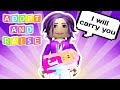 BECOME A PET OR A BABY & GET ADOPTED! / Roblox: Adopt and Raise