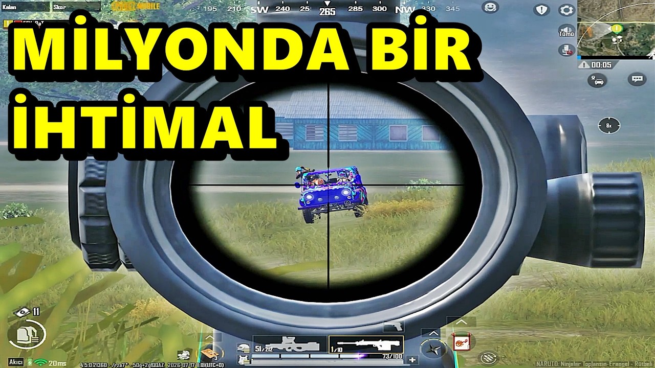 MİLYONDA BİR İHTİMAL ! İMKAANSIZ BATUR GAME SOLO SQUAD PUBG MOBİLE