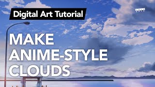 Making Anime-Style Sky And Clouds Digital Art Tutorial