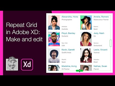 Repeat Grid in Adobe XD: Make and edit