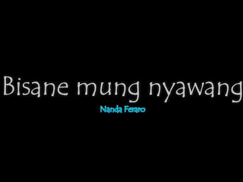BISANE MUNG NYAWANG Karaoke versi Akustik Gitar NADA COWOK