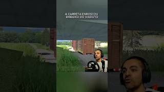 A CARRETA ENROSCOU EMBAIXO DO VIADUTO - #game #truck #jogo