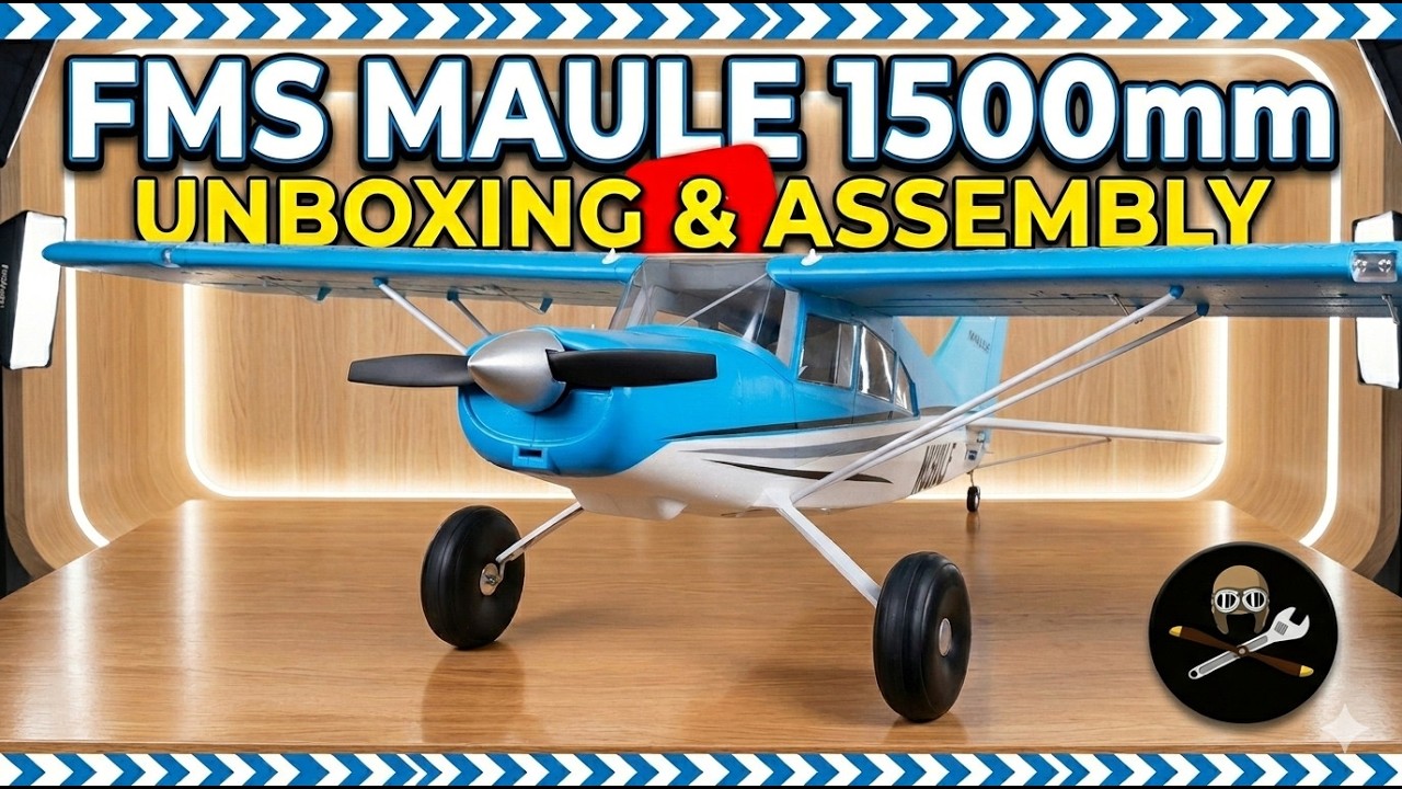 FMS Maule M-7 1500mm Unboxing: The Ultimate STOL Bush Plane 🛩️| FLOAT INCLUNED! [4K]