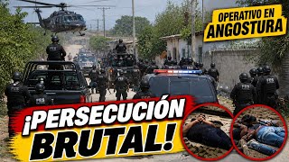 Así fue la PERSECUCIÓN en Angostura (operativo en Sinaloa)