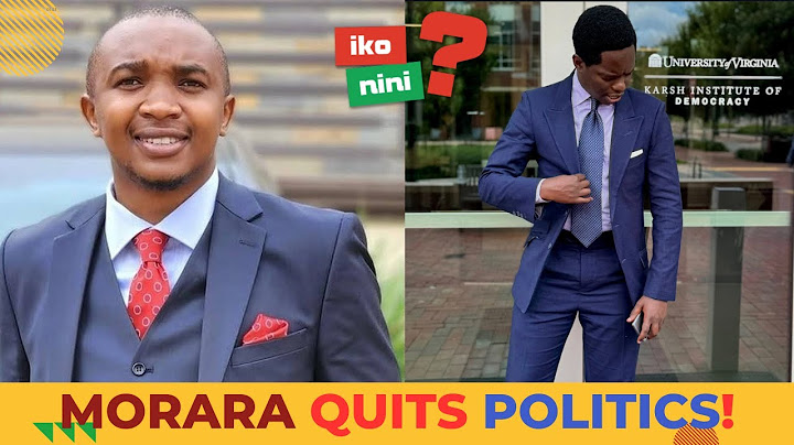 Morara Quits Politics Amid Backlash, Kasmuel Lands in US for Mandela Fellowship!