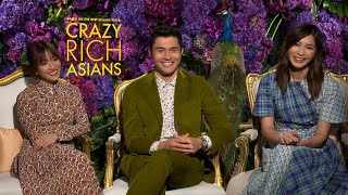 Crazy Rich Asians Henry Ding, Constance Wu And Gemma Chan Full Interview