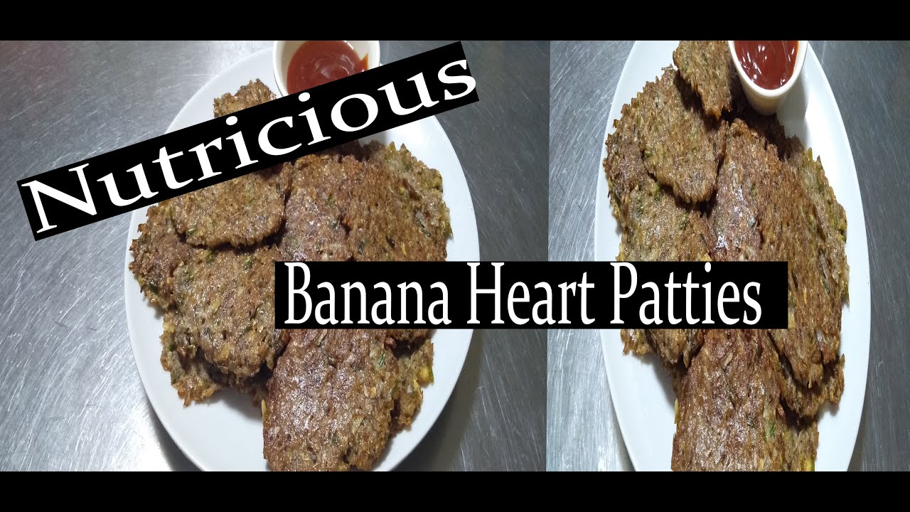 Kasarap mag saging Nutritious Banana Heart Patties YouTube