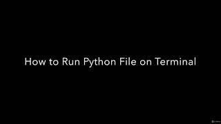 Run Python Program Files In Terminal | Part - 12