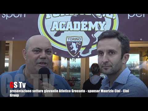Gs Tv - presentazione settore giovanile Atletico Grosseto - sponsor Maurizio Cini