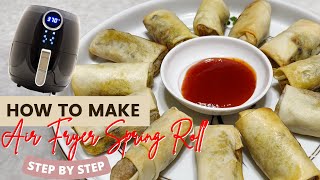 Get Perfectly Crisp Air Fryer Spring Rolls in Minutes (homemade \& healthy)