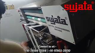 Sujata Hot Foil Stamping Machine Shf35 Installed With Our Dearest Client In Delhi