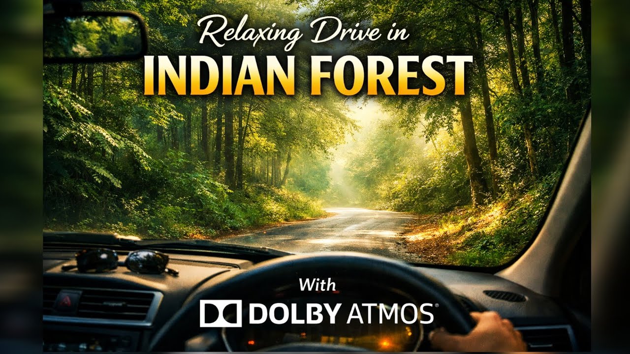 Relaxing Forest Drive in Indian roads| Dolby Atmos Sound HDR 