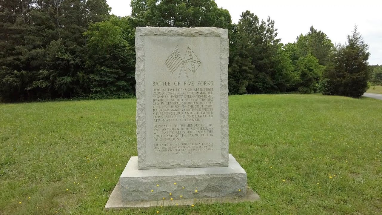 Petersburg National Battlefield, Virginia - Five Forks Battlefield - Five Forks Monuments (2022)