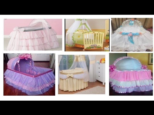 افكار تزيين سرير المولود....beautiful ideas to decorate the newly born bed  - YouTube