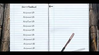 Google Slides:  Assignment Feedback Log