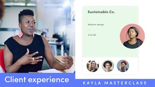 The client experience on Kayla - Easy remote client collaboration for designers and creatives