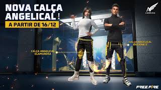 NOVA CALÇA ANGELICAL DOURADA E MAIS ITENS ANGELICAIS | GARENA FREE FIRE