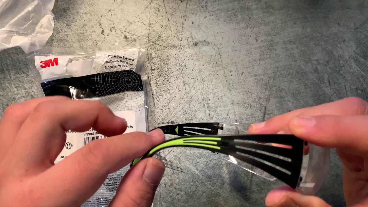 3M SF401AF Protective Eyewear Safety Glasses 400 Series Clear Anti Fog Lens