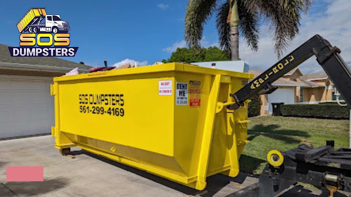 Dumpster Rental Boynton Beach FL - SOS Dumpsters - 561-299-4169