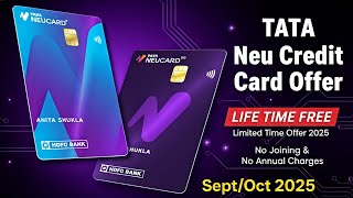 HDFC TATA Neu Credit Card LIFETIME FREE | Limited Time Offer 2025