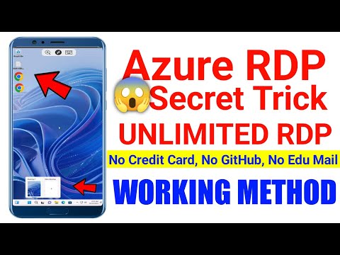 Azure RDP Without Credit card | Without GitHub ✅ | How to Make Free RDP kaise banaye | Azure Panel